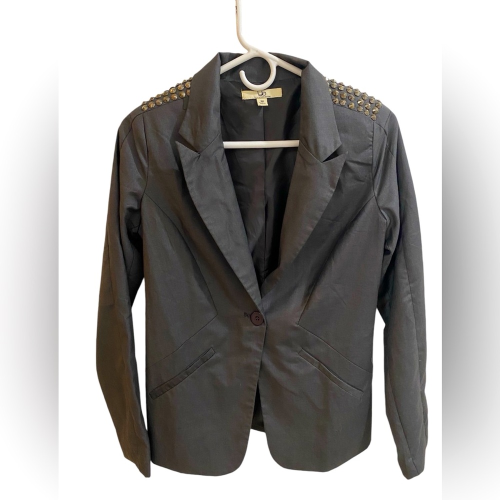 YA Los Angeles Studded Chic Blazer - Women’s | Grey | Medium